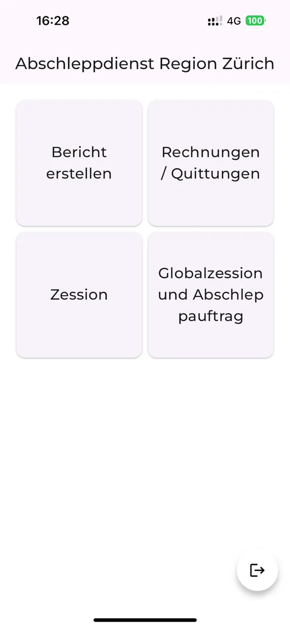 Abschleppdienst Region Zürich auf dem Smartphone