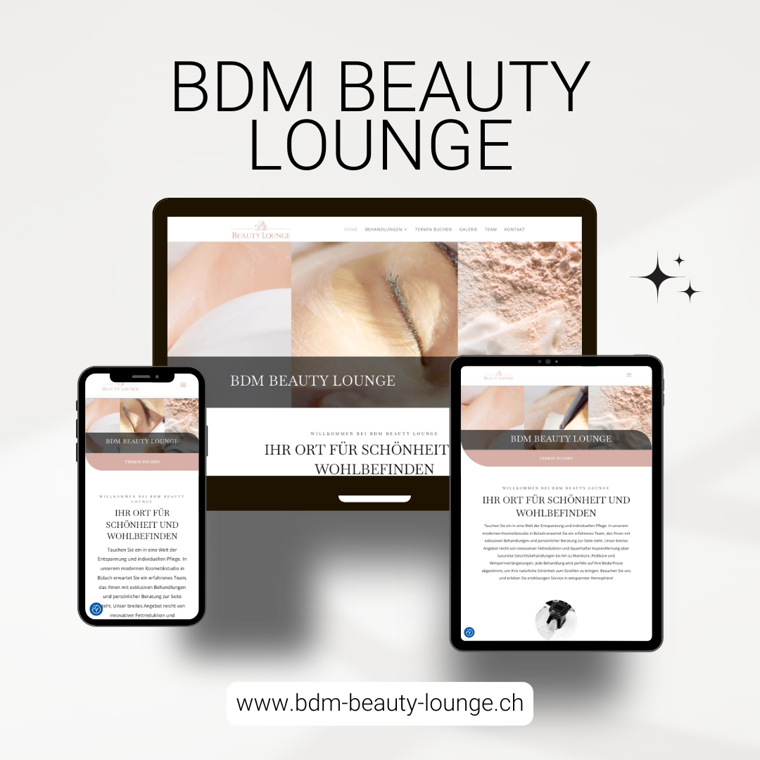 BDM Beauty Lounge – Webdesign von ZGDevelopment