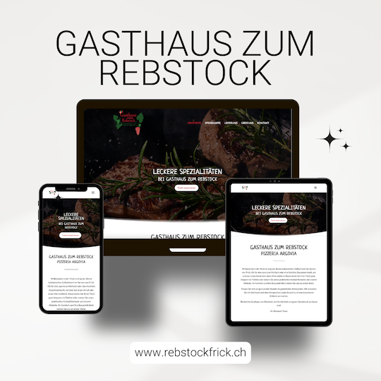 Gasthaus zum Rebstock – Webdesign von ZGDevelopment